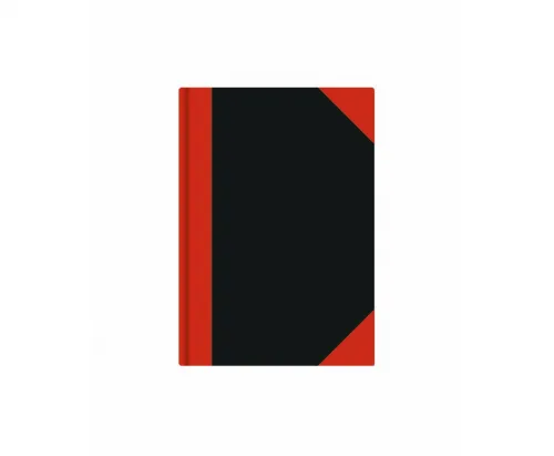 Kladde DIN A5 schwarz/rot kariert