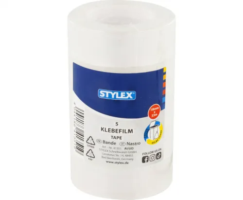 Klebefilm 5 Rollen 18 mm x 33 m