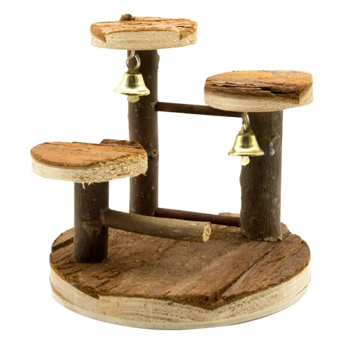 Klettergerüst Naturholz 15x14cm