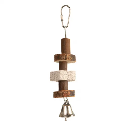 Knabberhölzer mit Lavastein zum Aufhängen 16 cm