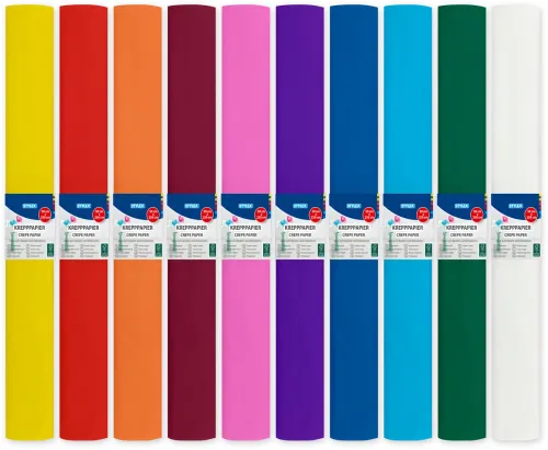 Krepppapier 50 cm x 250 m 10 Farben