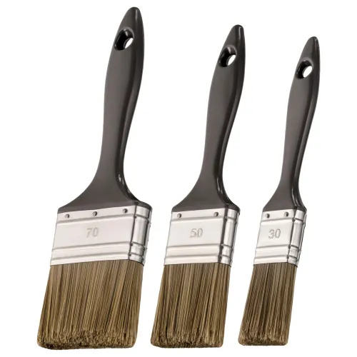 Lasur-Pinsel-Set, 3-tlg Flachpinsel Kunstb 30/50/70mm