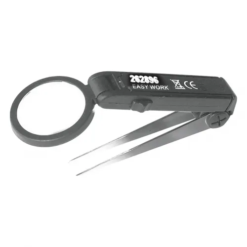 LED Lupenpinzette 10fach Vergrößerung