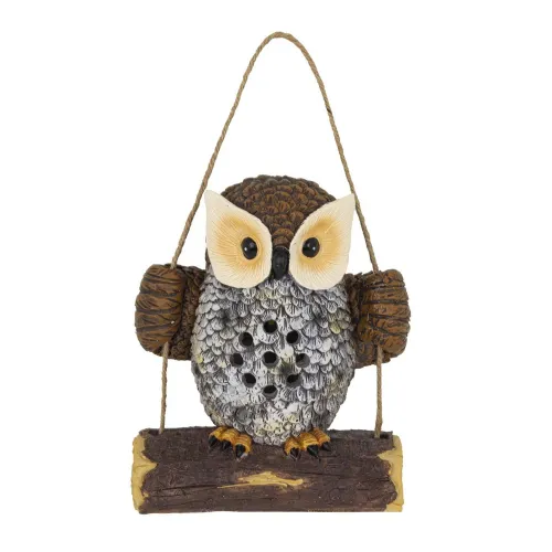 LED Solar Eula auf Schaukel 14x8x17cm