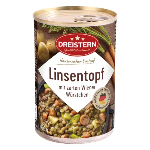 Linsentopf mit Wiener 400g
