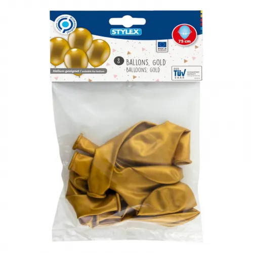 Luftballons gold 8 Stück