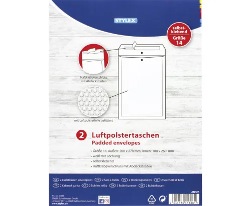 Luftpolstertaschen Gr.14 2 Stück