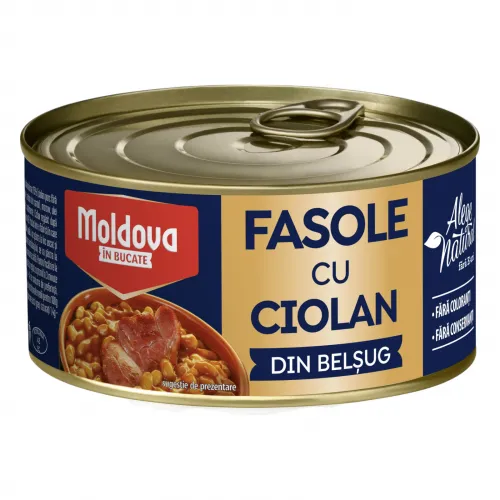 Moldova Ciolan de porc cu fasolegeräucherte Schweinehaxe mit Bohnen 300g