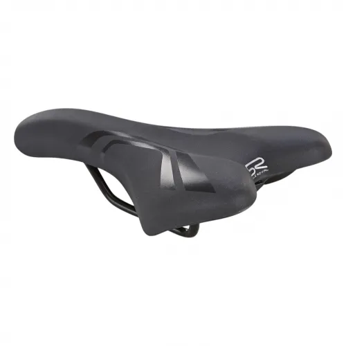 Mountainbike-Sattel mit Fixierungsskala schwarz