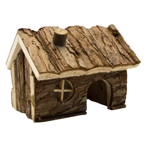 Nagerhaus mit Spitzdach klein 15x11x12cm