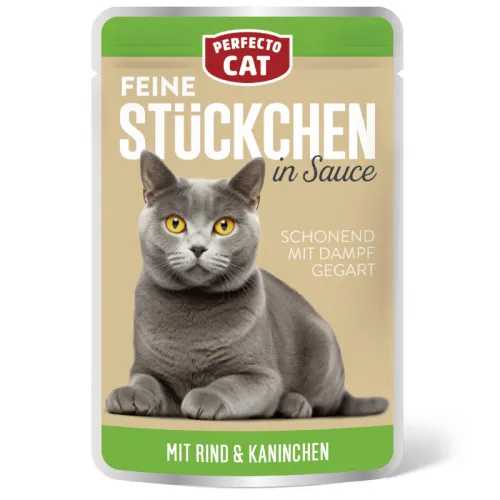 PC 100g Beutel feine Stückchen Rind & Kaninchen