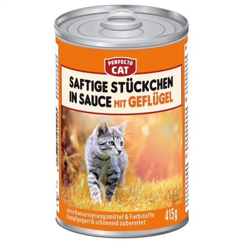 PC Saftige Stücke in Sauce mit Geflügel 415g