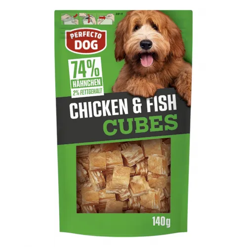 PD Chicken & Fish Cubes 140g