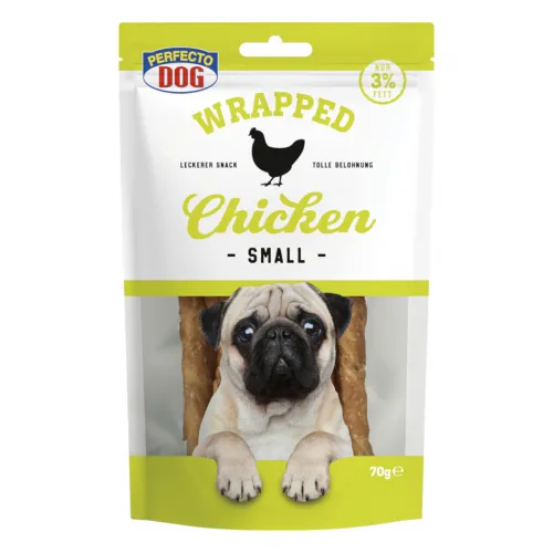 Perfecto Dog Wrapped Chicken Small 70g