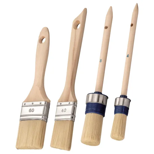 Pinselset 4tlg PET-Borste Fenster-/Flach-/Ringpinsel