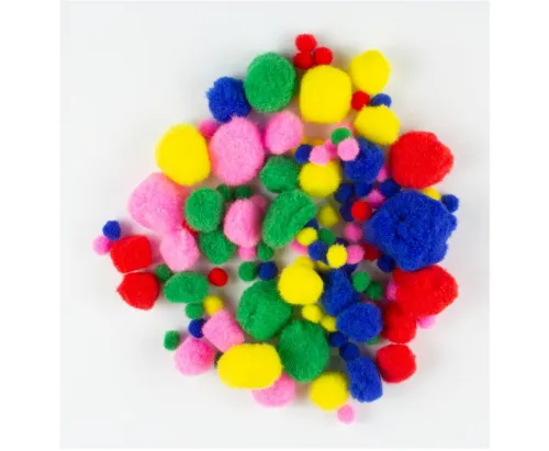 Pompons 100 Stück im Beutel *NEU*
