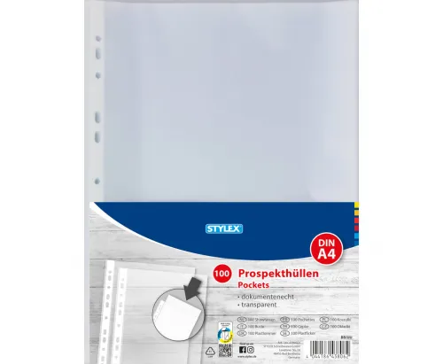 Prospekthüllen DIN A4 100 Stück