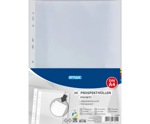 Prospekthüllen DIN A4 30 Stück