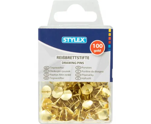 Reißbrettstifte gold 100er Schachtel