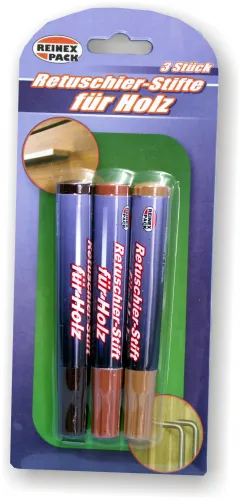 Retuschier-Stifte für Holz 3er-Set