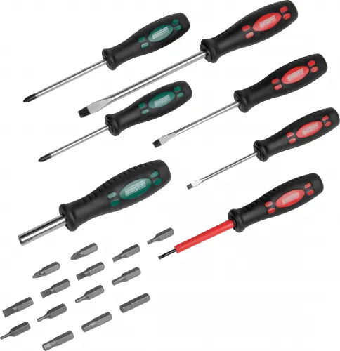 Schraubendrehersatz 21-tlg., mit Bits