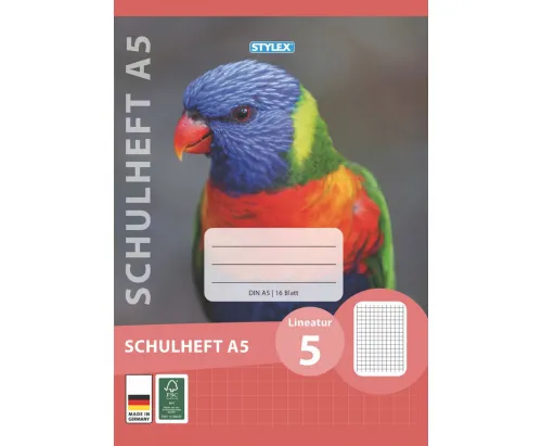 Schulheft Lineatur 5 DIN A5 16 Blatt