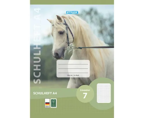 Schulheft Lineatur 7 DIN A4 16 Blatt