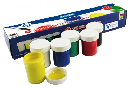 Schulmalfarben 6 x 20 ml