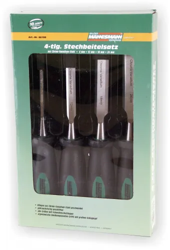 Stechbeitelsatz, 4-tlg.