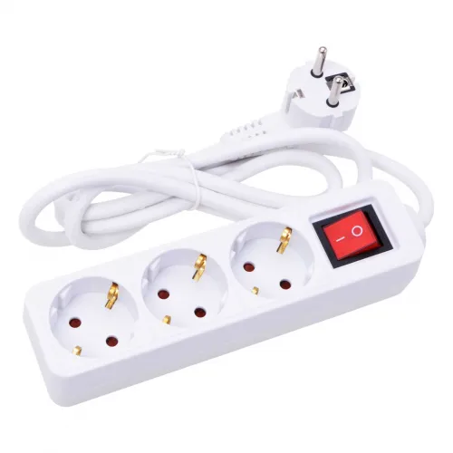 Steckerleiste, 3er, mit Schalt