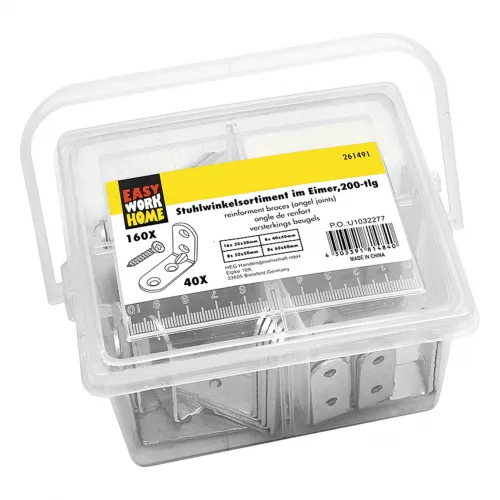 Stuhlwinkelsortiment Eimer 40tlg