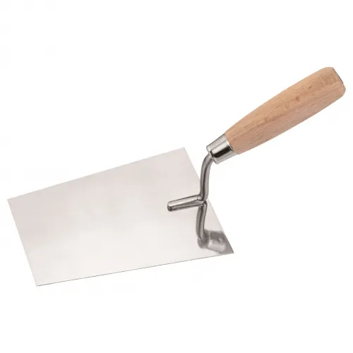 Stukkateurkelle 160 mm Holzgriff rostfrei