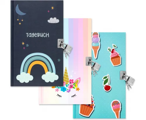 Tagebuch mit Schloss