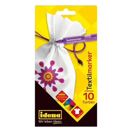 Textilmarker 10 Farben