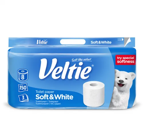 Toilettenpapier 8er 3lagig 150B