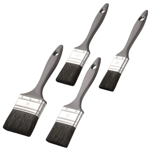 Top-Lackier-Pinsel-Set 4-tlg schw. Borste 30/40/50/70mm