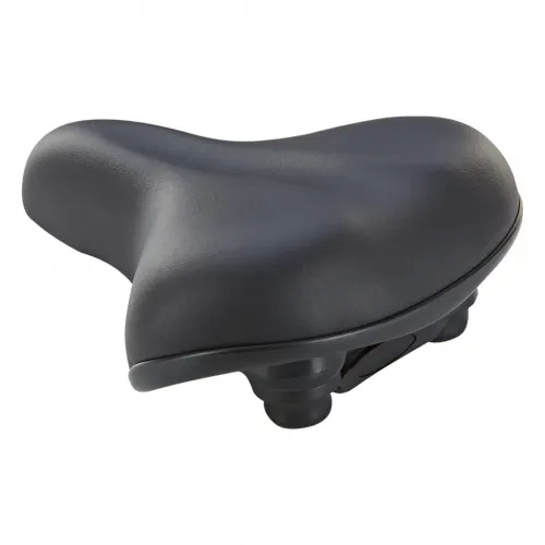 Touren-City-Sattel mit Vollschaumpolsterung schwarz