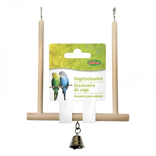 Trapezschaukel Holz mitglocke 12x13cm