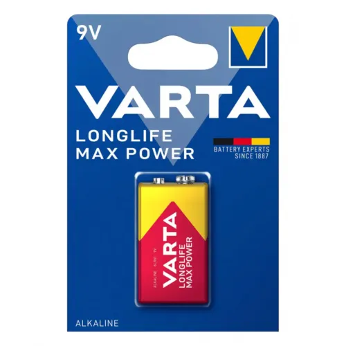 VARTA Longlife Max Power 9Volt 6LR61 1er Blister