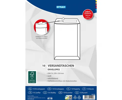 Versandtaschen DIN C4 10 Stück FSC