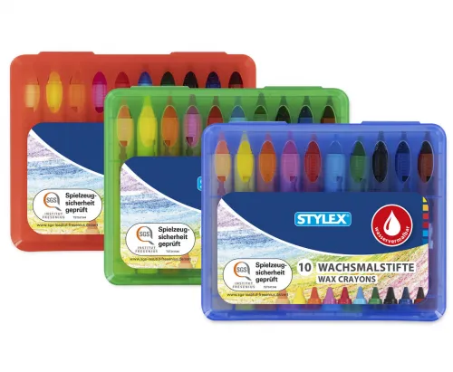 Wachsmalstifte wasservermalbar 10 Stück