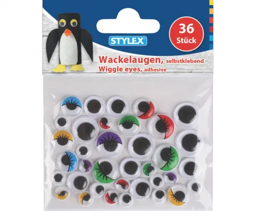 Wackelaugen selbstklebend 36 Stk