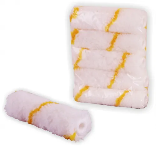 Walze Ø 17, 6mm/10cm, 5er Pack Polyester Gelbfaden 11mm