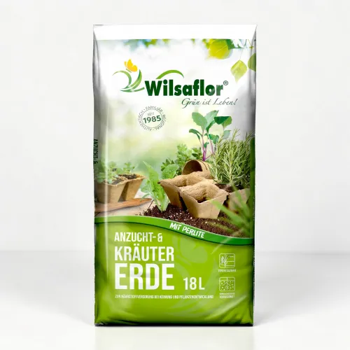 Wilsaflor® Anzuchterde Kräutererde Perlite 18/ 36/ 54 Liter