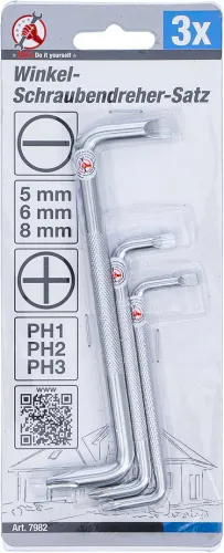 Winkel-Schraubendrehersatz, 3-tlg.