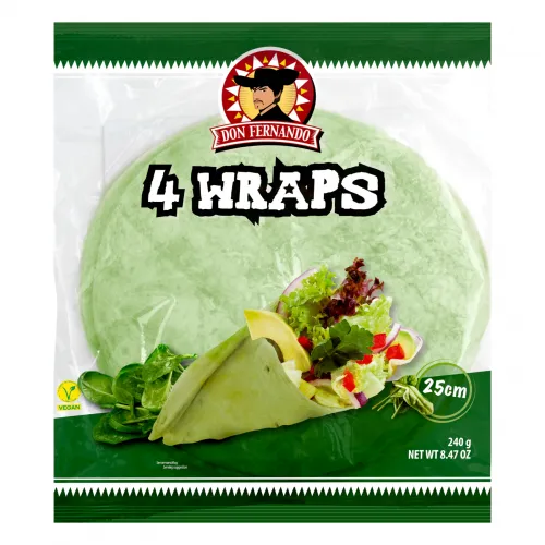 Wraps Spinat Tortillas 240g (4x25cm)