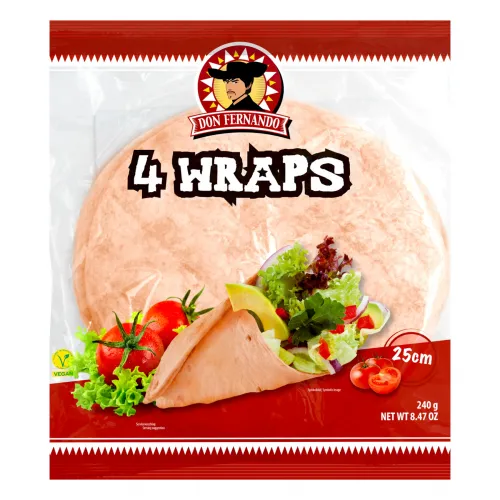 Wraps Tomaten Tortillas 240g (4x25cm)