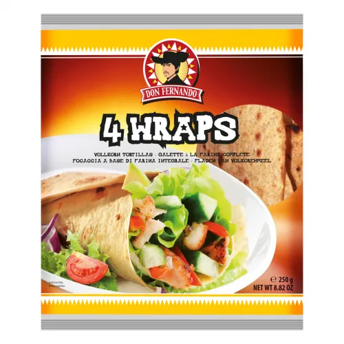 Wraps Vollkorn Tortillas 250g (4x25cm)