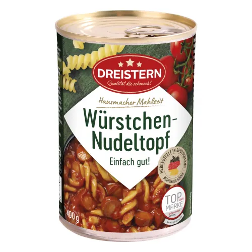 Würstchentopf Nudeln 400g