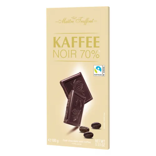 Zartbitterschokolade 70% mit Kaffee 100g